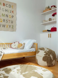 Pouf per bambini fatto a mano Back To School