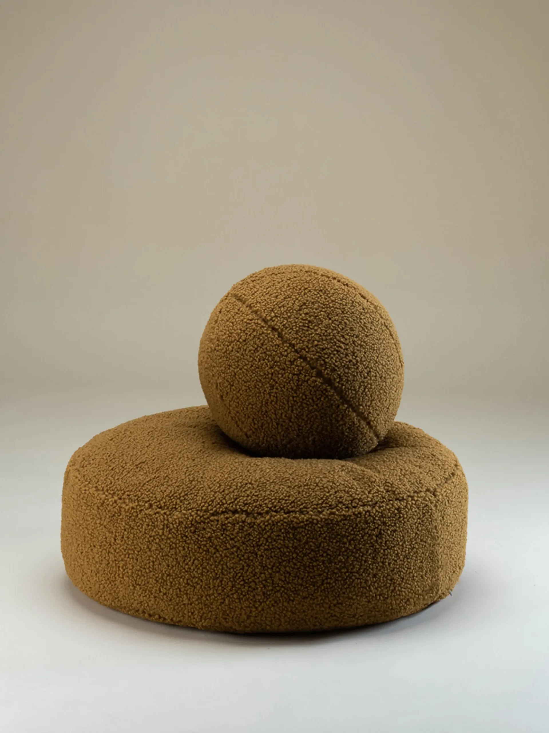Pouf per bambini in teddy Sugar Ø 65 cm