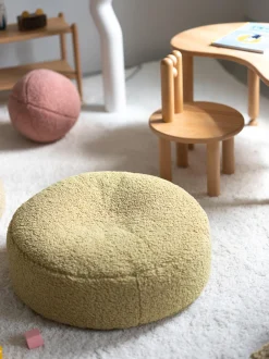 Pouf per bambini in teddy Sugar Ø 65 cm