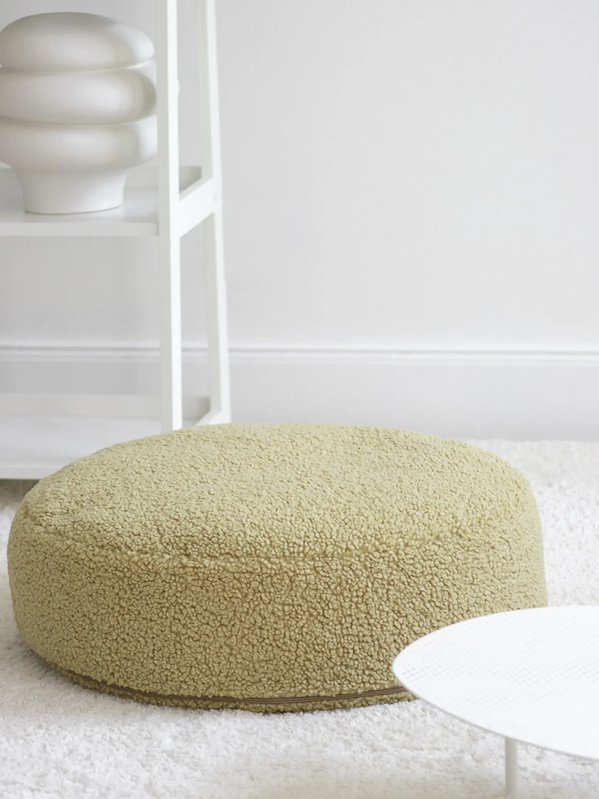 Pouf per bambini in teddy Sugar Ø 65 cm