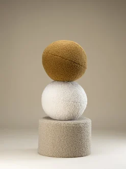 Pouf per bambini in teddy Sugar Ø 40 cm
