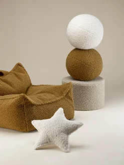 Pouf per bambini in teddy Sugar Ø 40 cm
