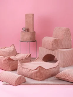 Pouf per bambini in velluto a coste Sugar Ø 40 cm