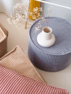 Pouf per bambini in velluto a coste Sugar Ø 40 cm