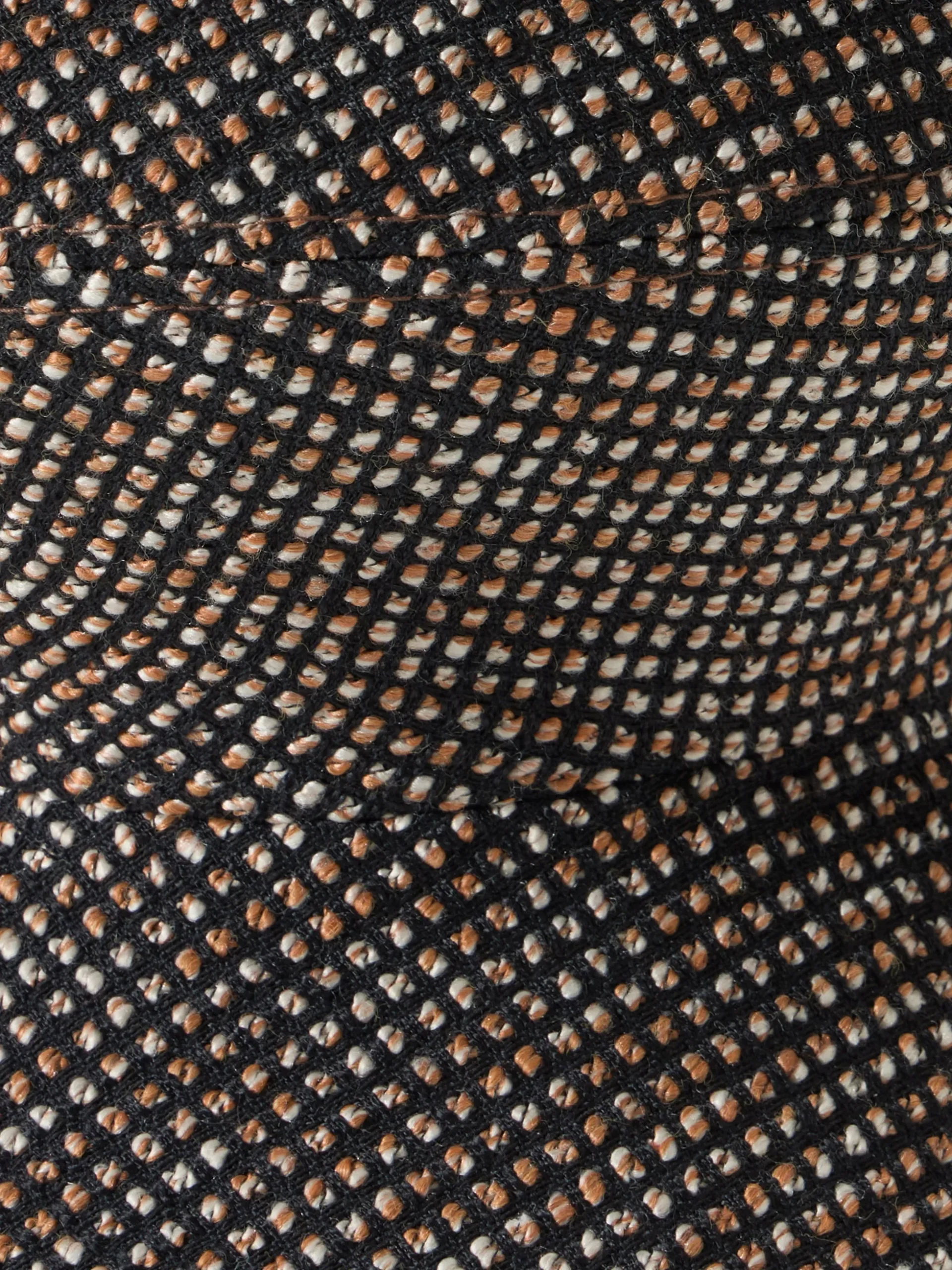 Pouf rotondo imbottito Zig Zag