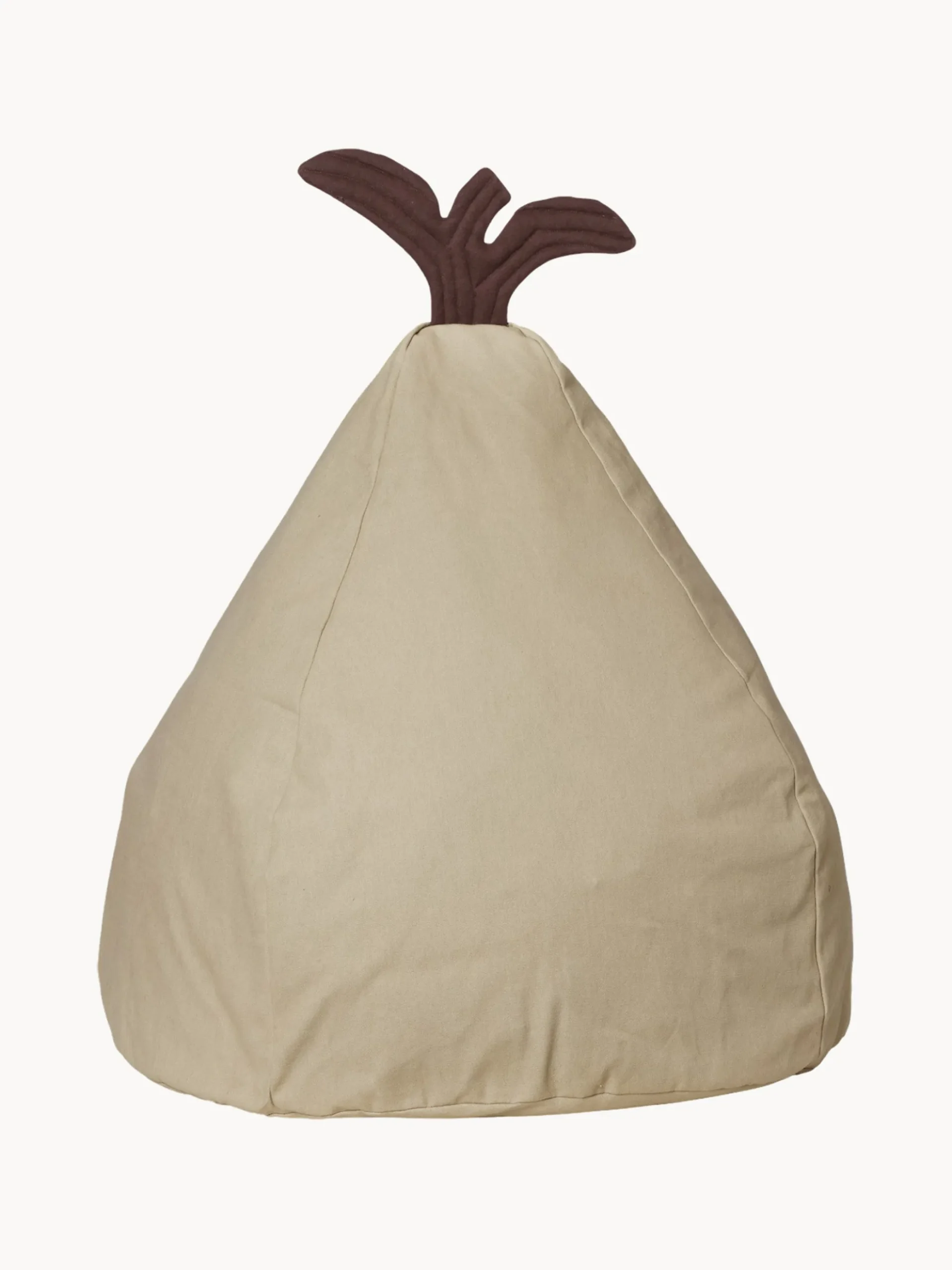 Pouf sacco in cotone organico Pear Bean
