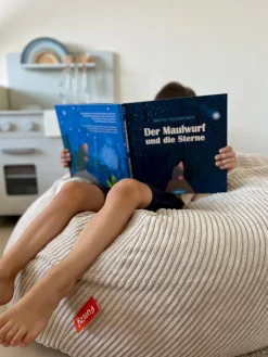 Pouf sacco per bambini in velluto a coste fatto a mano Flora