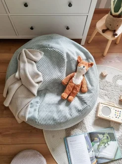 Pouf sacco per bambini in velluto a coste fatto a mano Flora