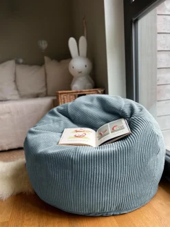 Pouf sacco per bambini in velluto a coste fatto a mano Flora