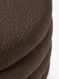 Pouf XL imbottito in bouclé con vano contenitore Alto