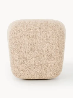 Pouf alto in bouclé Wolke