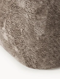 Pouf alto in teddy bouclé Wolke
