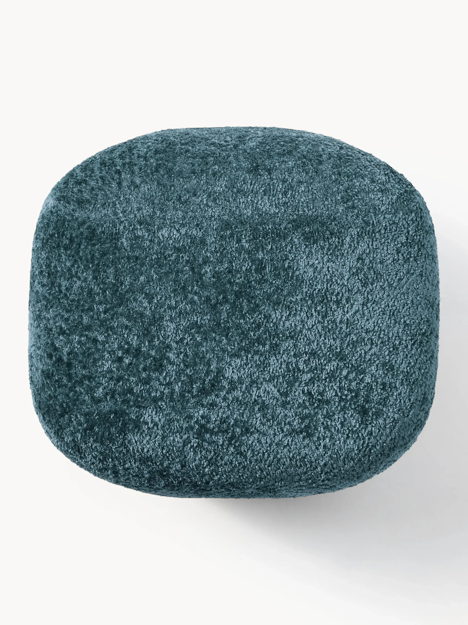 Pouf alto in teddy bouclé Wolke