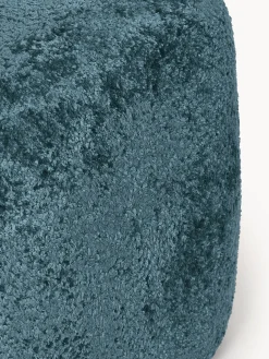 Pouf alto in teddy bouclé Wolke