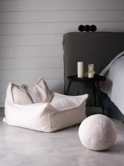 Pouf a sacco per bambini in teddy Sugar