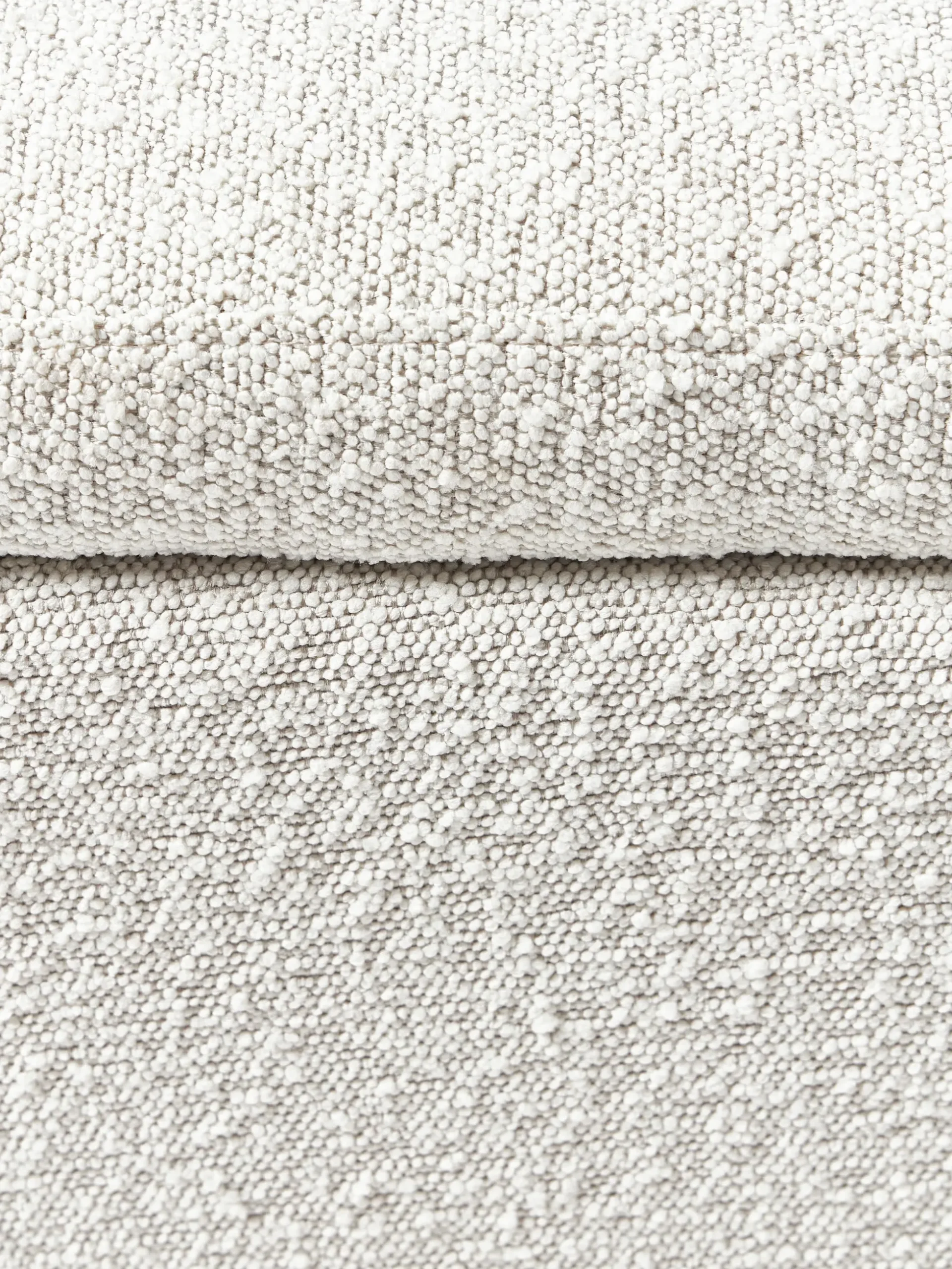 Pouf contenitore in tessuto bouclé Winou