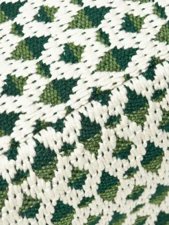 Pouf da esterno con motivo intrecciato Yamir