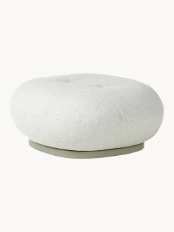 Pouf da esterno girevole in bouclé Pacha