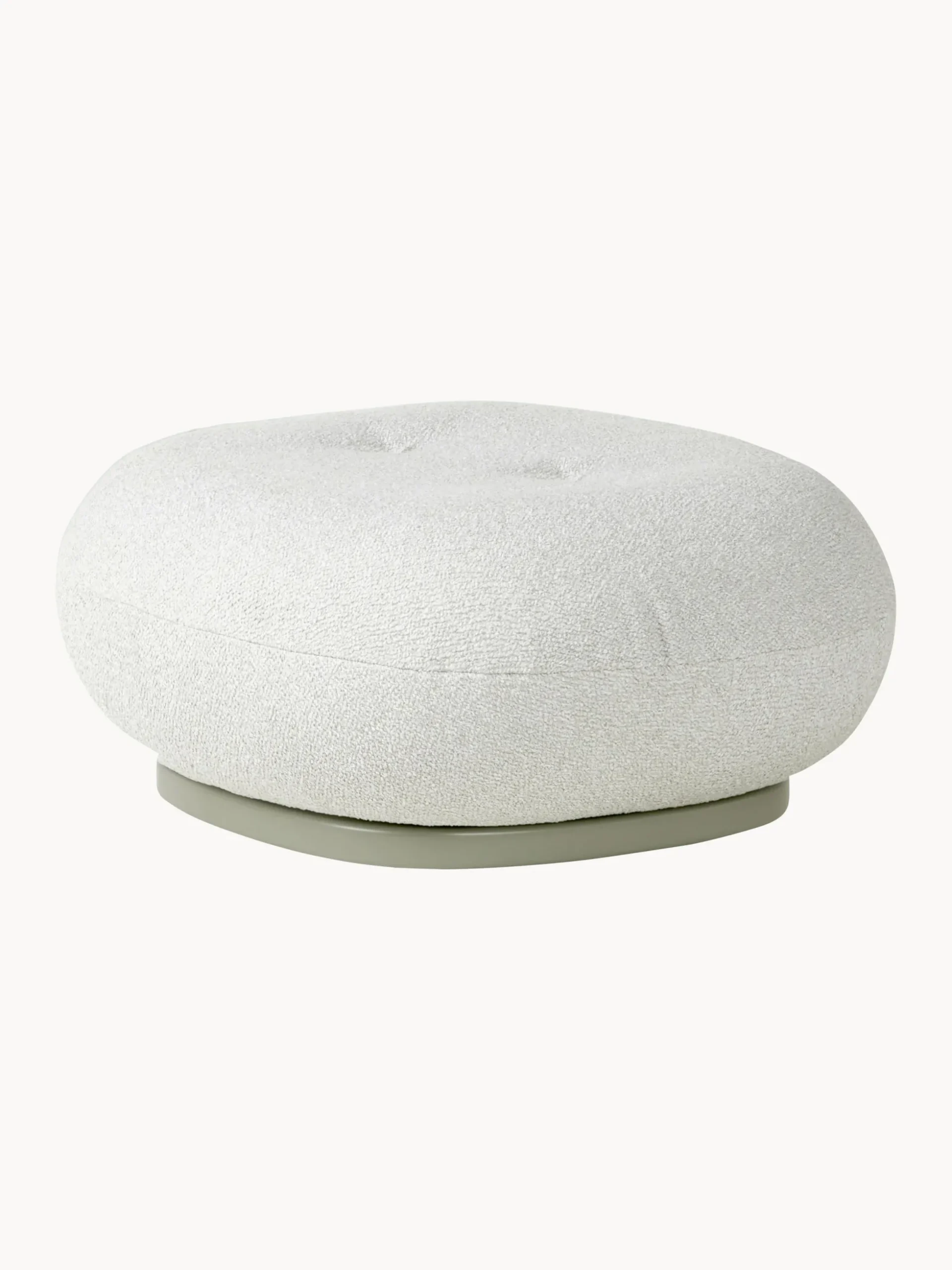 Pouf da esterno girevole in bouclé Pacha