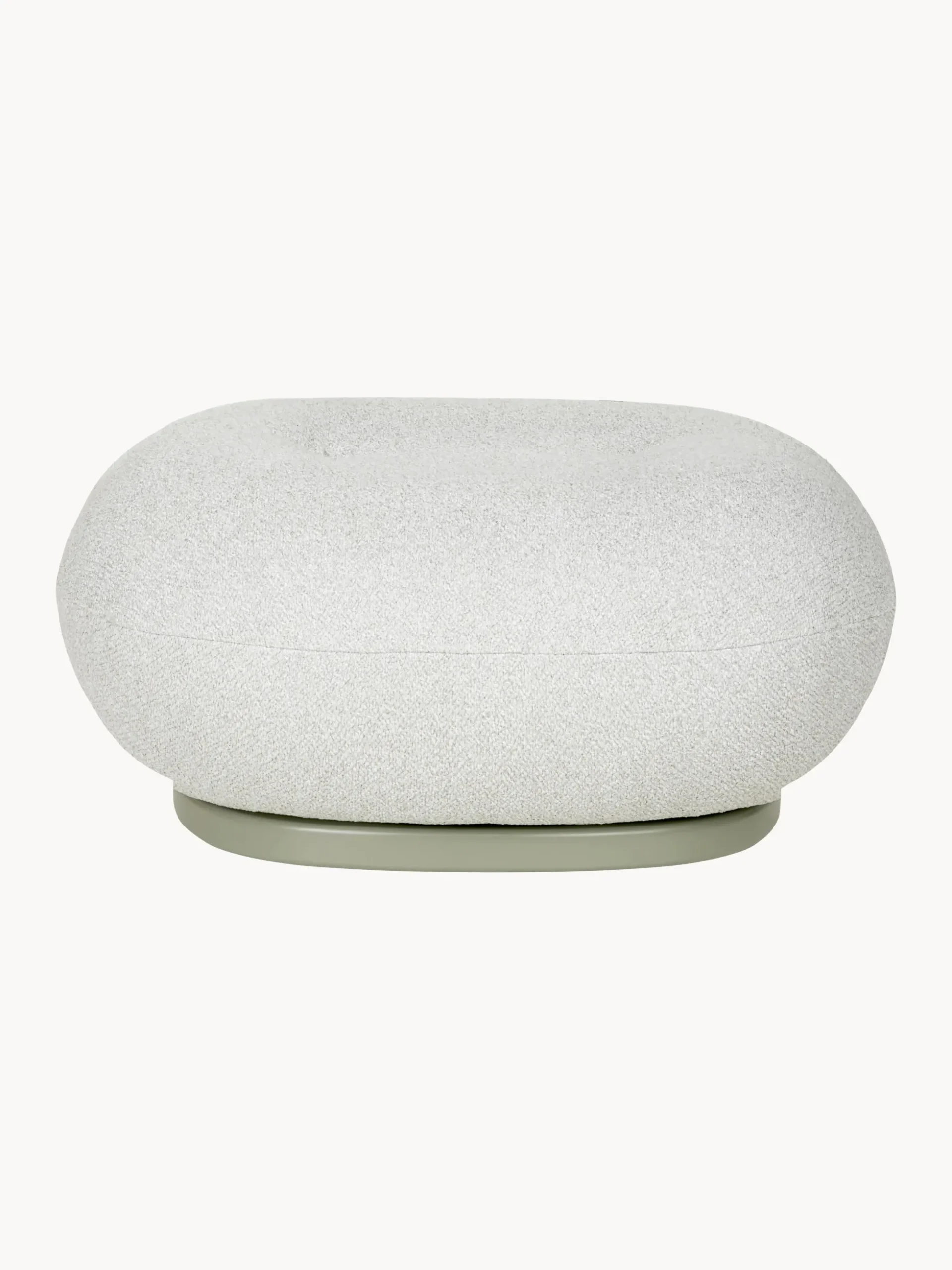 Pouf da esterno girevole in bouclé Pacha