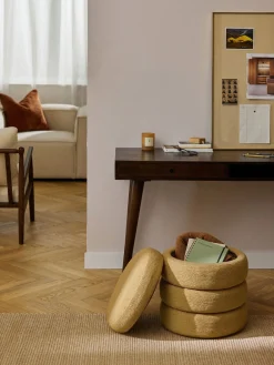 Pouf imbottito con contenitore Alto