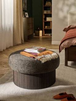 Pouf imbottito grande con contenitore Nala