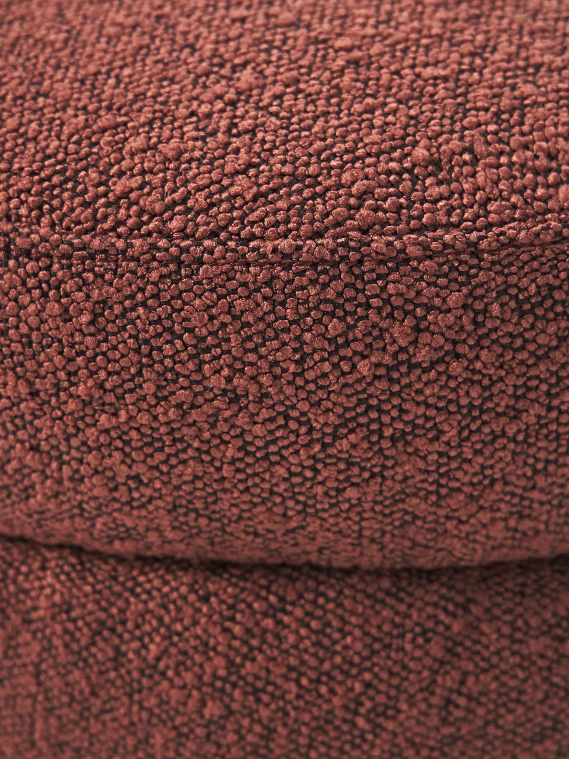 Pouf imbottito in bouclé Alto
