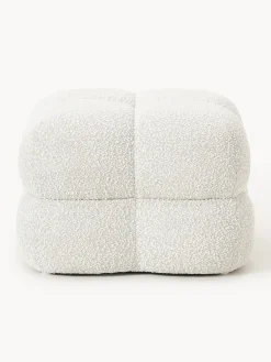 Pouf imbottito in bouclé Ellie