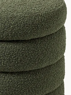 Pouf imbottito in teddy con contenitore Alto