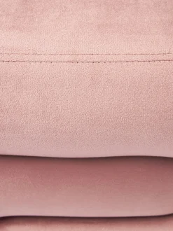 Pouf imbottito in velluto Merle