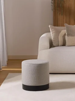 Pouf in bouclé Orchid