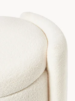 Pouf in teddy con spazio contenitore Benji