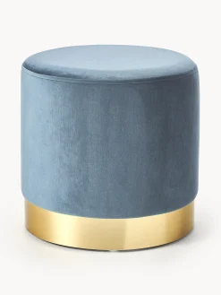 Pouf in velluto Orchid