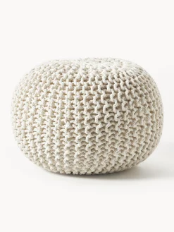 Pouf lavorato a maglia fatto a mano Dori