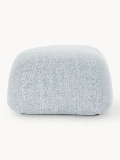 Pouf ovale in bouclé Wolke