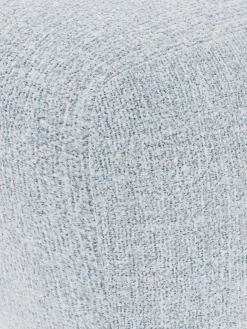Pouf ovale in bouclé Wolke