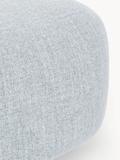 Pouf ovale in bouclé Wolke