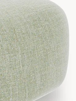 Pouf ovale in bouclé Wolke