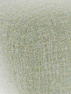 Pouf ovale in bouclé Wolke