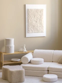 Pouf per bambini in teddy fatto a mano Cloud
