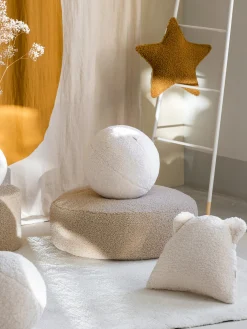 Pouf per bambini in teddy Sugar Ø 65 cm