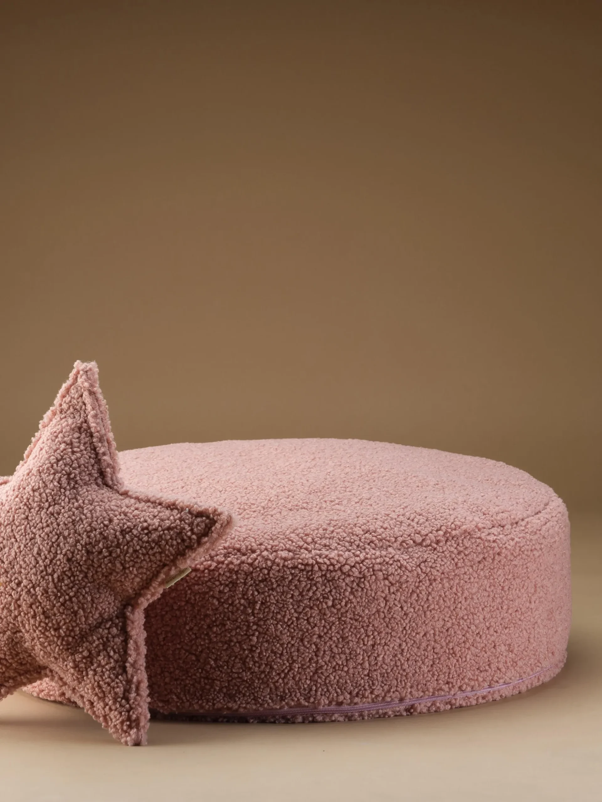 Pouf per bambini in teddy Sugar Ø 65 cm