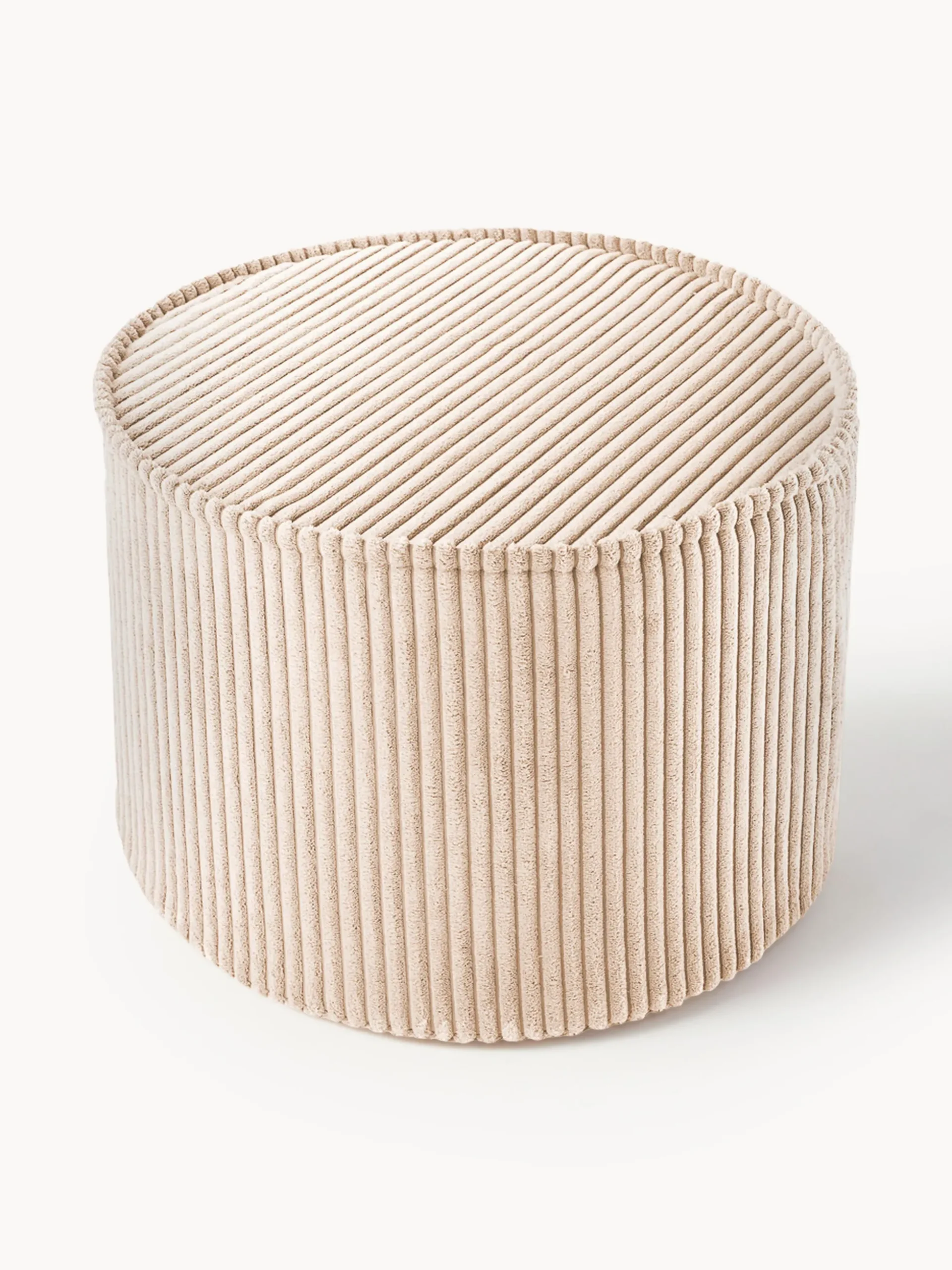Pouf per bambini in velluto a coste Sugar Ø 40 cm