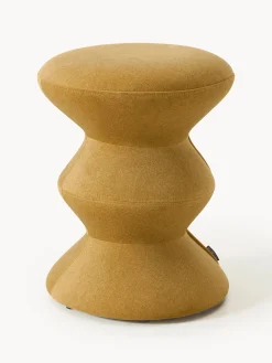 Pouf rotondo imbottito Zig Zag