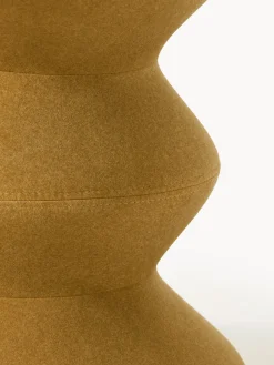 Pouf rotondo imbottito Zig Zag