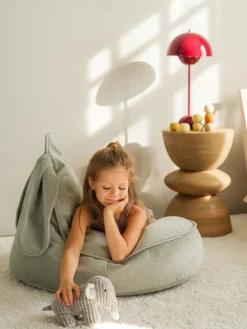 Pouf sacco per bambini in velluto Bunny