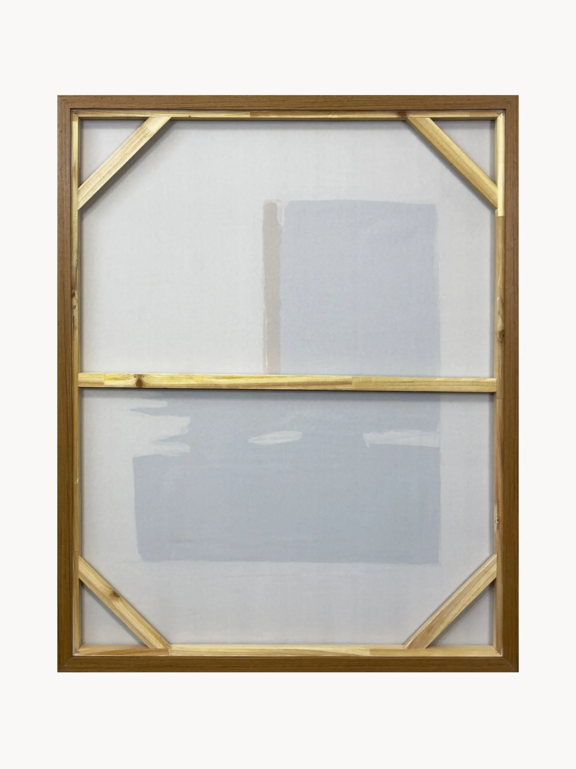 Quadro dipinto a mano con cornice in legno Snorkel Blue