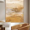 Quadro dipinto a mano con cornice in legno Hydrate