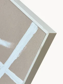 Quadro dipinto a mano con cornice in legno Cross