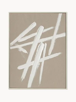 Quadro dipinto a mano con cornice in legno Cross